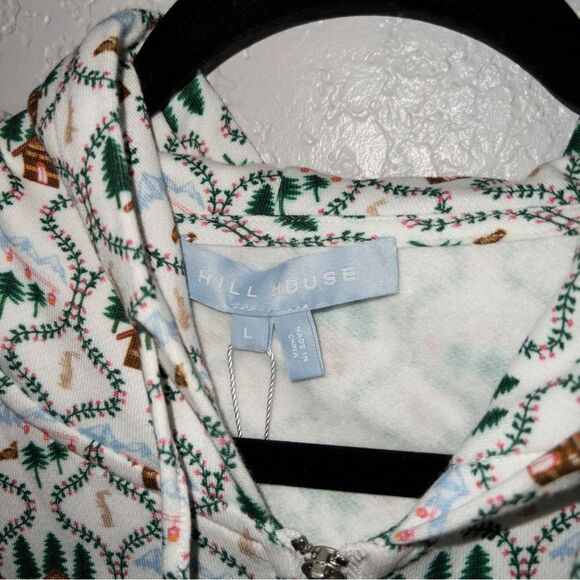 NWT Hill House White Ski Chalet All-Gender Teddy Zip Up Size‎ Large - Picture 3 of 9